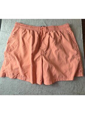 CSG Swim Trunks Cove Shorts Coral Pink 2XL Mens Nwt Lined Pockets Vacation